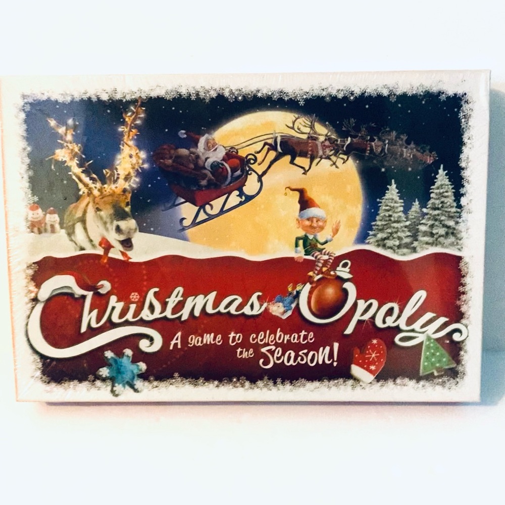CHRISTMAS OPOLY Family Board Game Holiday Themed Monopoly  New Sealed